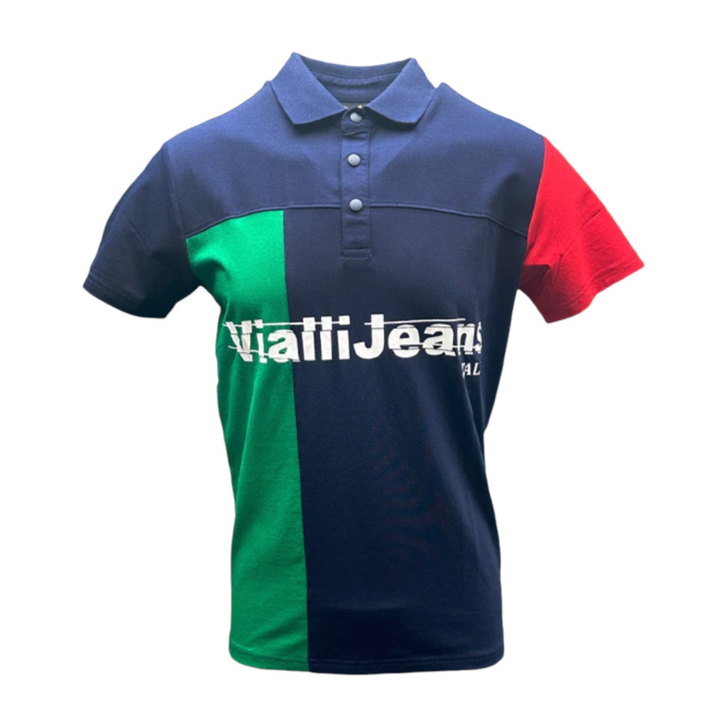 Vialli Etora Golfer Navy/Red – thebrandedwardrobe