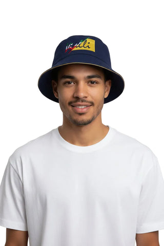Vialli Bucket Hat Iyominio Reversible Navy