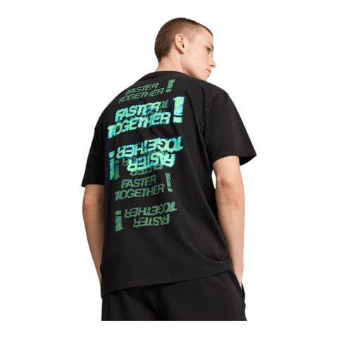 Puma T-Shirt Mapf1 Amg Petronas Neon Energy Black
