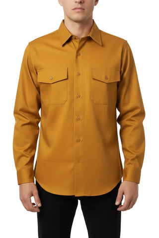 Dickies Men's Long Sleeve Work Shirt – Mustard Yellow