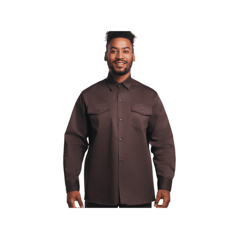 Dickies Shirt 847 Long Sleeve Chocolate Brown