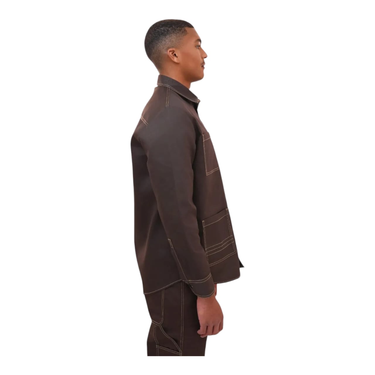 Dickies Shirt Logan LS Carpenter - Chocolate