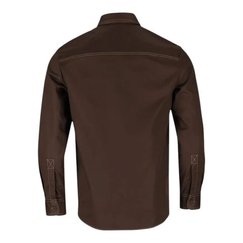 Dickies Shirt Logan LS Carpenter - Chocolate