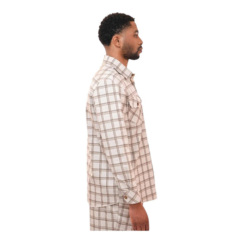 Dickies Quincy Check Shirt – Stone