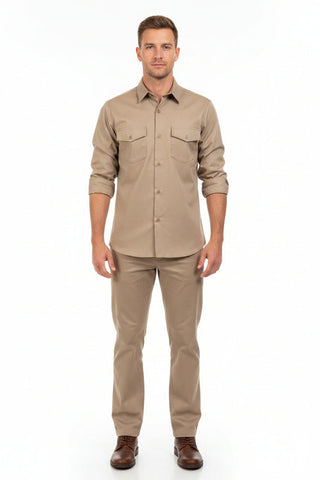 Dickies Shirt 847 Long Sleeve Khaki
