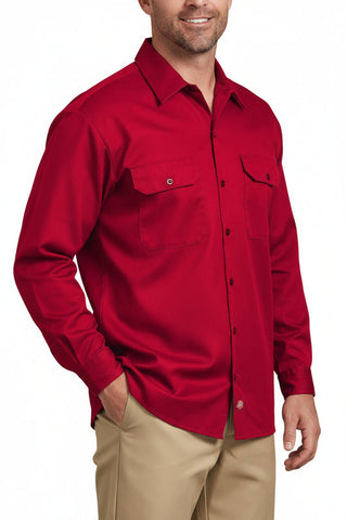 Dickies Shirt 847 Long Sleeve Red
