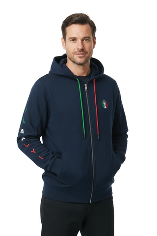 Vialli Sweatshirt Zipup Coppert Navy