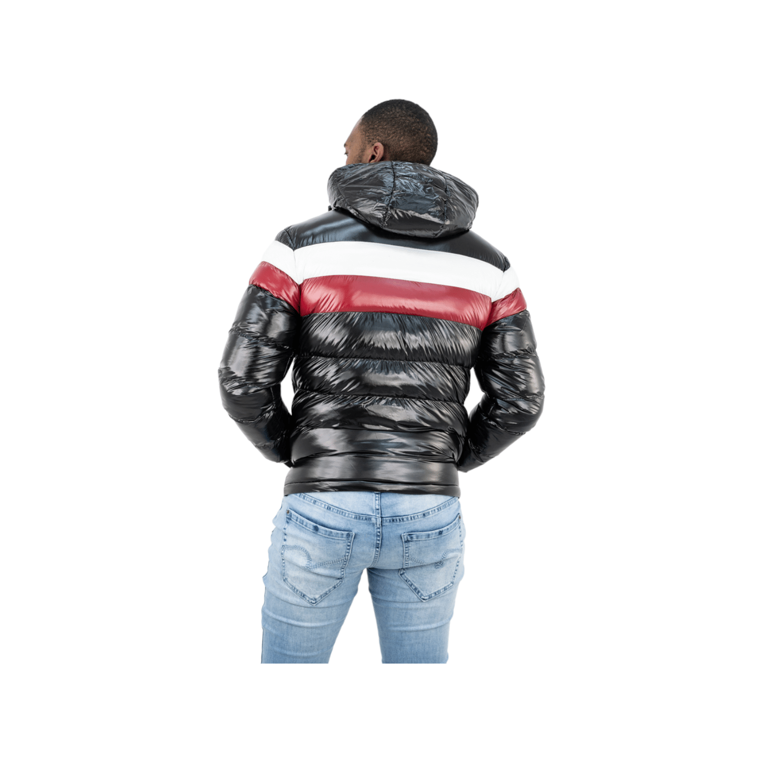 Cutty Sterling Puffer Jacket Black/Red