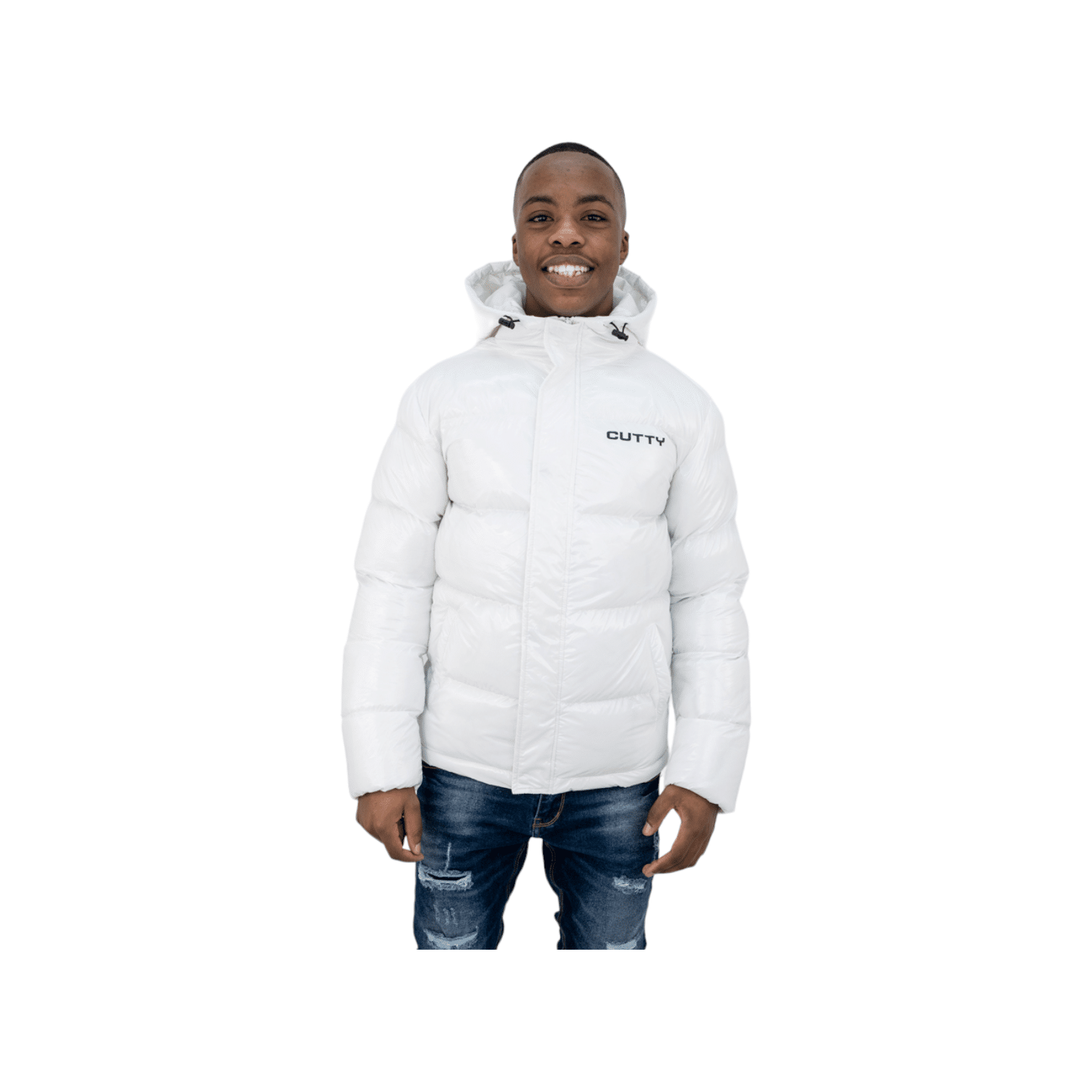 Cutty Shine Puffer Jacket White