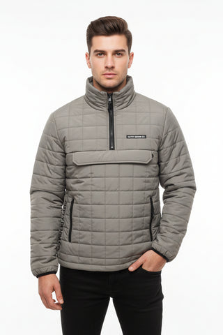 Cutty Grid-Lock Anorak Puffer Jacket – Sage Olive