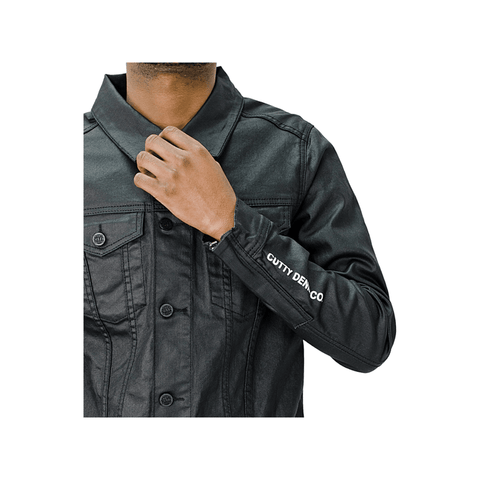 Cutty Jacket Wax Denim Wade Black