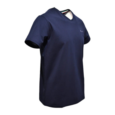 Vialli Bold V-Neck T-Shirt - Navy