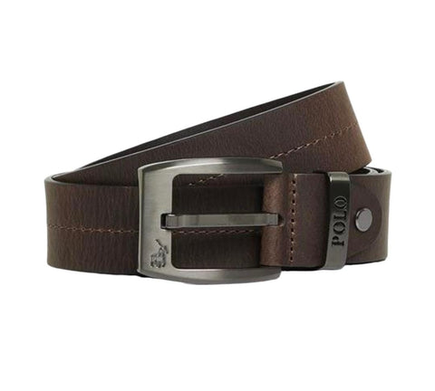 Polo Belt Calvin Leather Brown