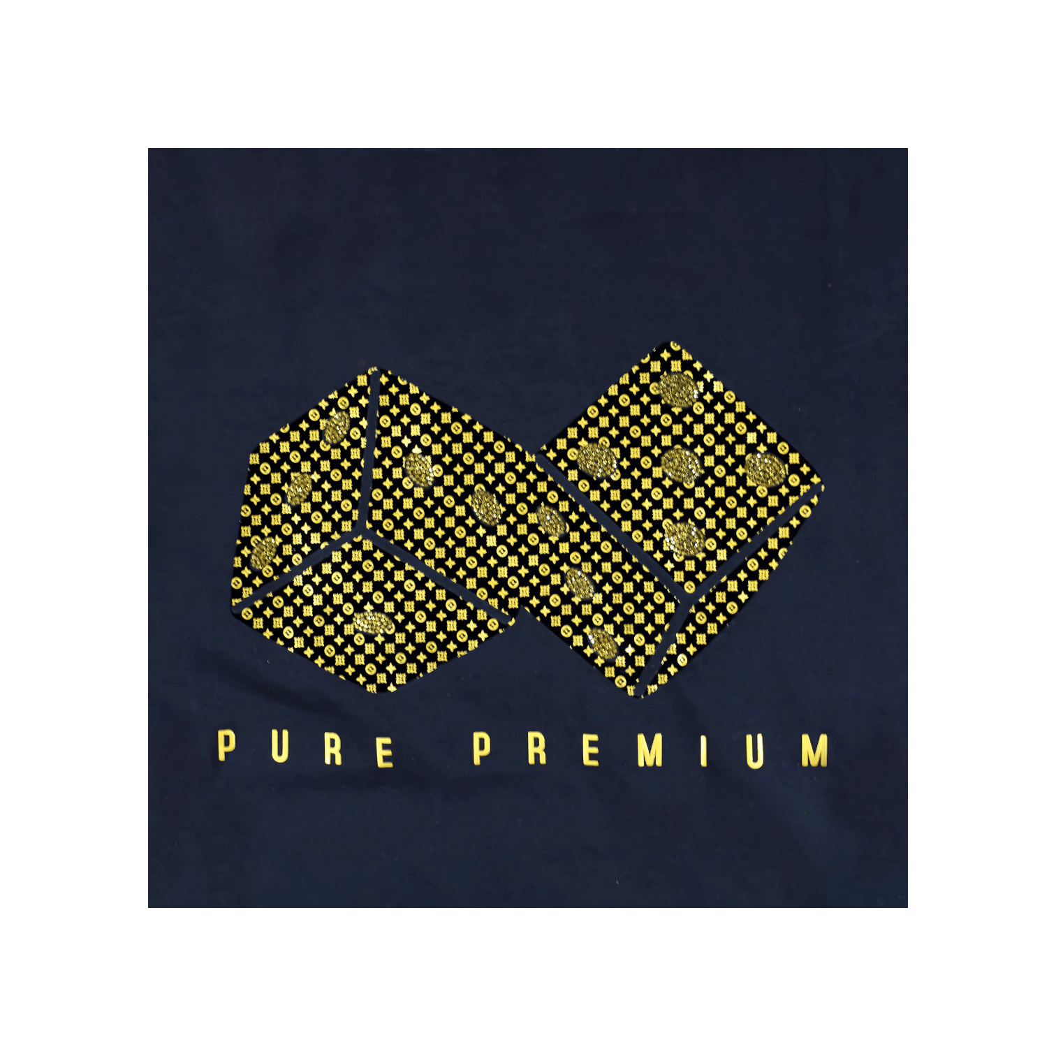 Pure Premium Crew Diced Black