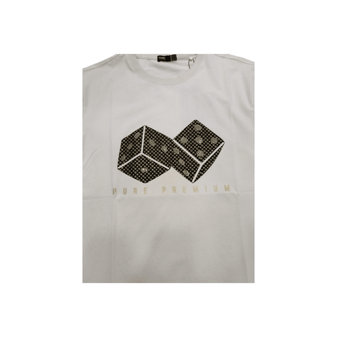Pure Premium Diced T-Shirt Cream