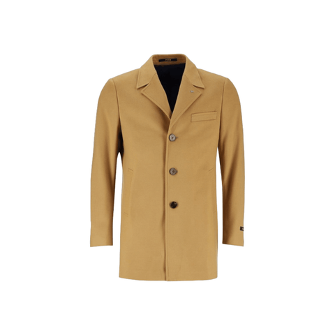 Polo Mens Melton Coat Dark Stone