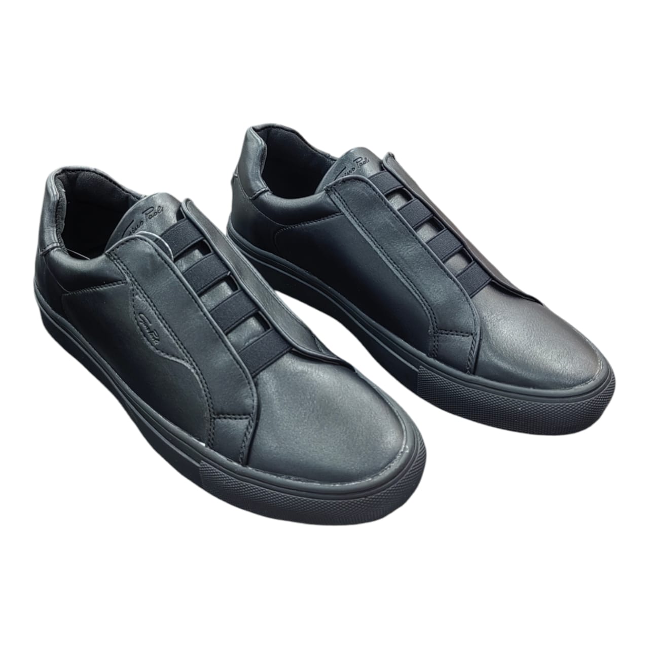 Gino Poali Axel Men's Slip-On Sneaker - Black