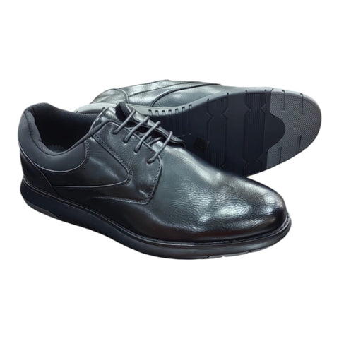 Gino Paoli Ronin Mens Lace-Up Casual  Shoes - Black