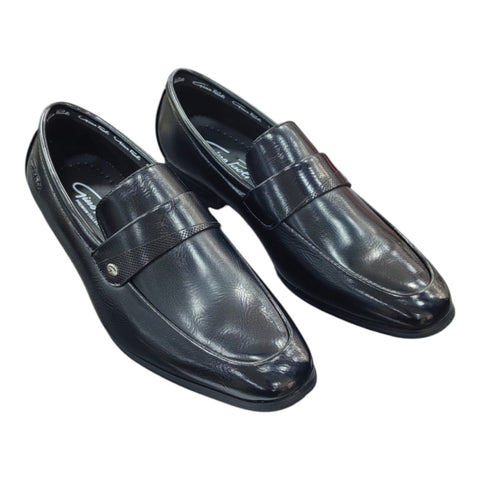 Gino Paoli Remmy Mens Slip-On Formal Shoes – Black