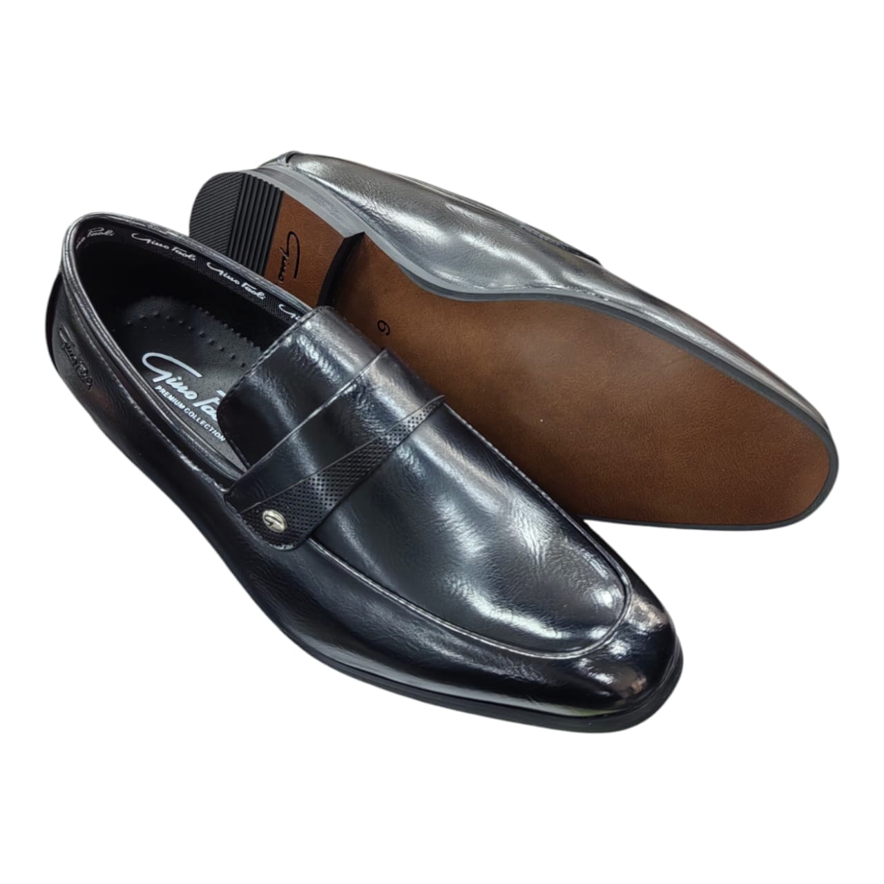 Gino Paoli Remmy Mens Slip-On Formal Shoes – Black