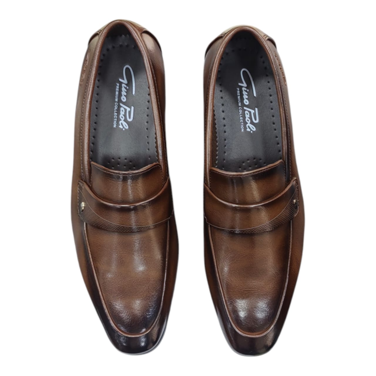 Gino Paoli Remmy Men's Slip-On Formal Shoes - Brown