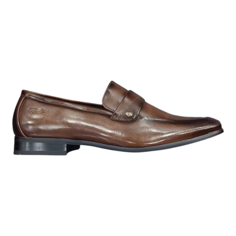 Gino Paoli Remmy Men's Slip-On Formal Shoes - Brown