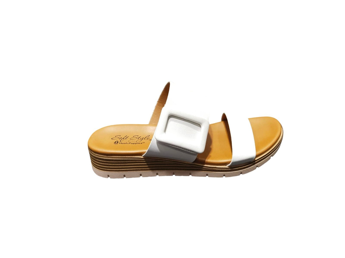 Hush Puppie Ladies Sandal Caroline White