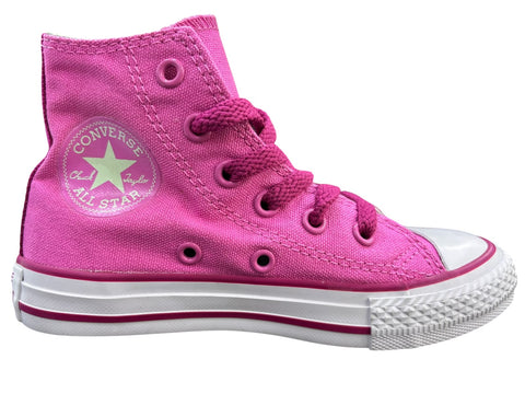 Converse School Kids Chuck Taylor All Star Hi Side Zip Dahlia Pink