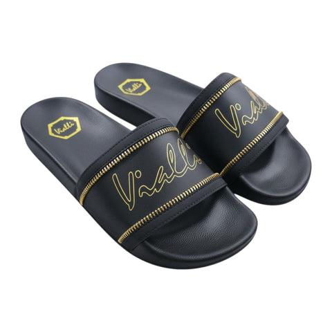 Vialli Sandles Slides Riodesigo Black/Gold