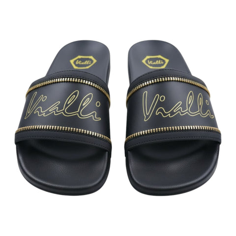 Vialli Riodesigo Sandal – Black | Men’s Casual Slip-On Sandal