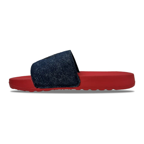 Vialli Seagar Slide Sandal – Red | Men’s Casual Slip-On Sandal
