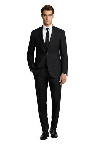 Polo Mens Custom Fit Travel Suit Black
