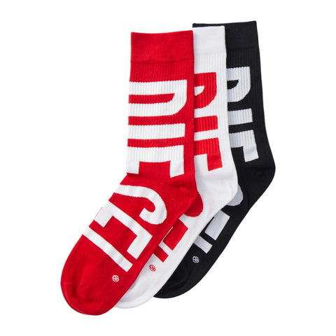Diesel Socks 3Pack Black/White/Red