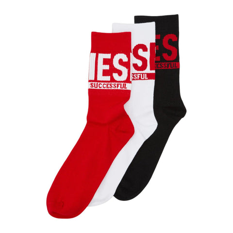 Diesel Socks 3Pack Black/White/Red