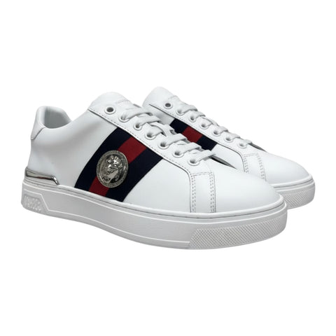 Vialli Sardar White Sneaker – Leather Low-Top Men’s Shoe | Premium Streetwear