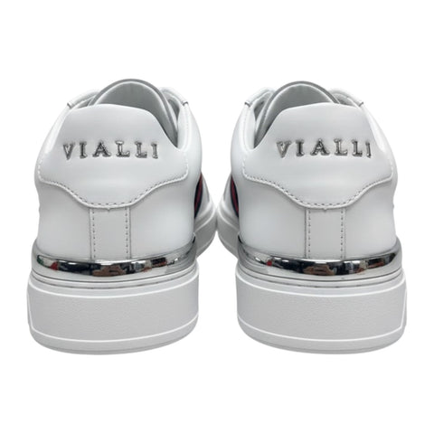 Vialli Sardar White Sneaker – Leather Low-Top Men’s Shoe | Premium Streetwear