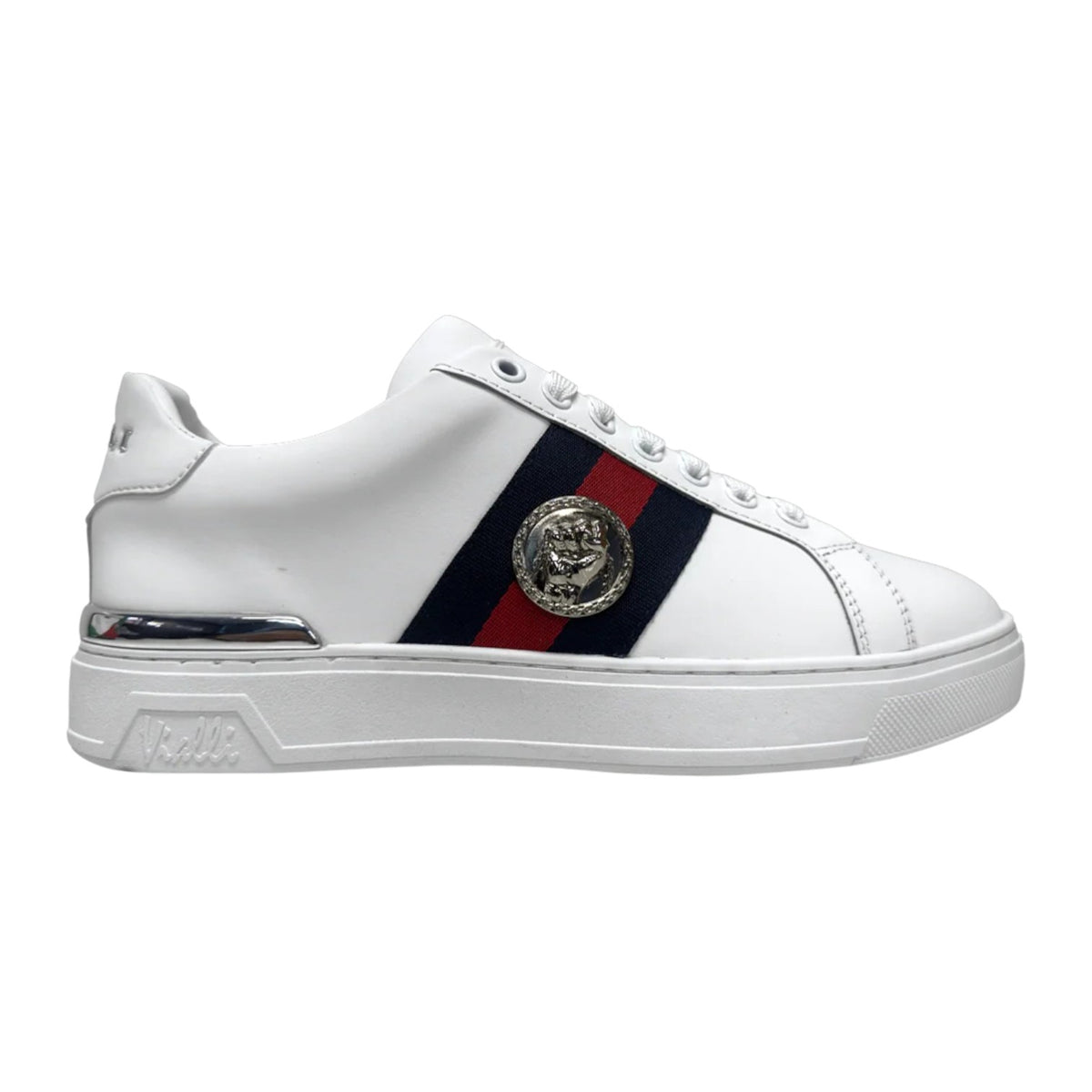 Vialli Sardar White Sneaker – Leather Low-Top Men’s Shoe | Premium Streetwear