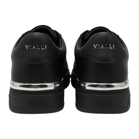 Vialli Sardar Black Sneaker – Leather Low-Top Men’s Shoe | Premium Streetwear