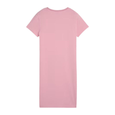 Puma Dress Essential Tee Logo Slim Poised Pink
