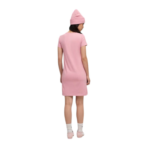 Puma Dress Essential Tee Logo Slim Poised Pink