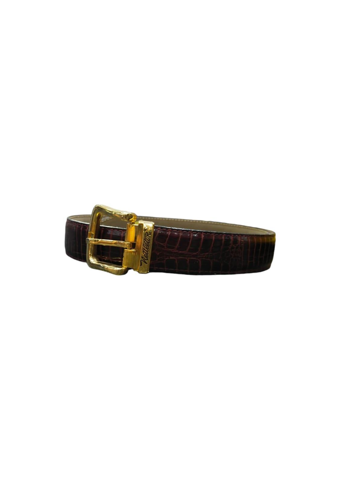 Zucchelli Belt Nettleton Burgandy