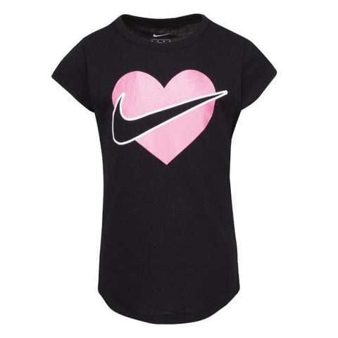 Nike Girls T-Shirt Core Heart Black