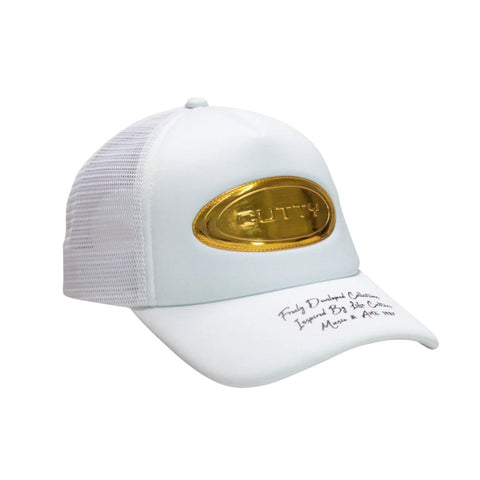 Cutty Gold Badge Trucker Cap White
