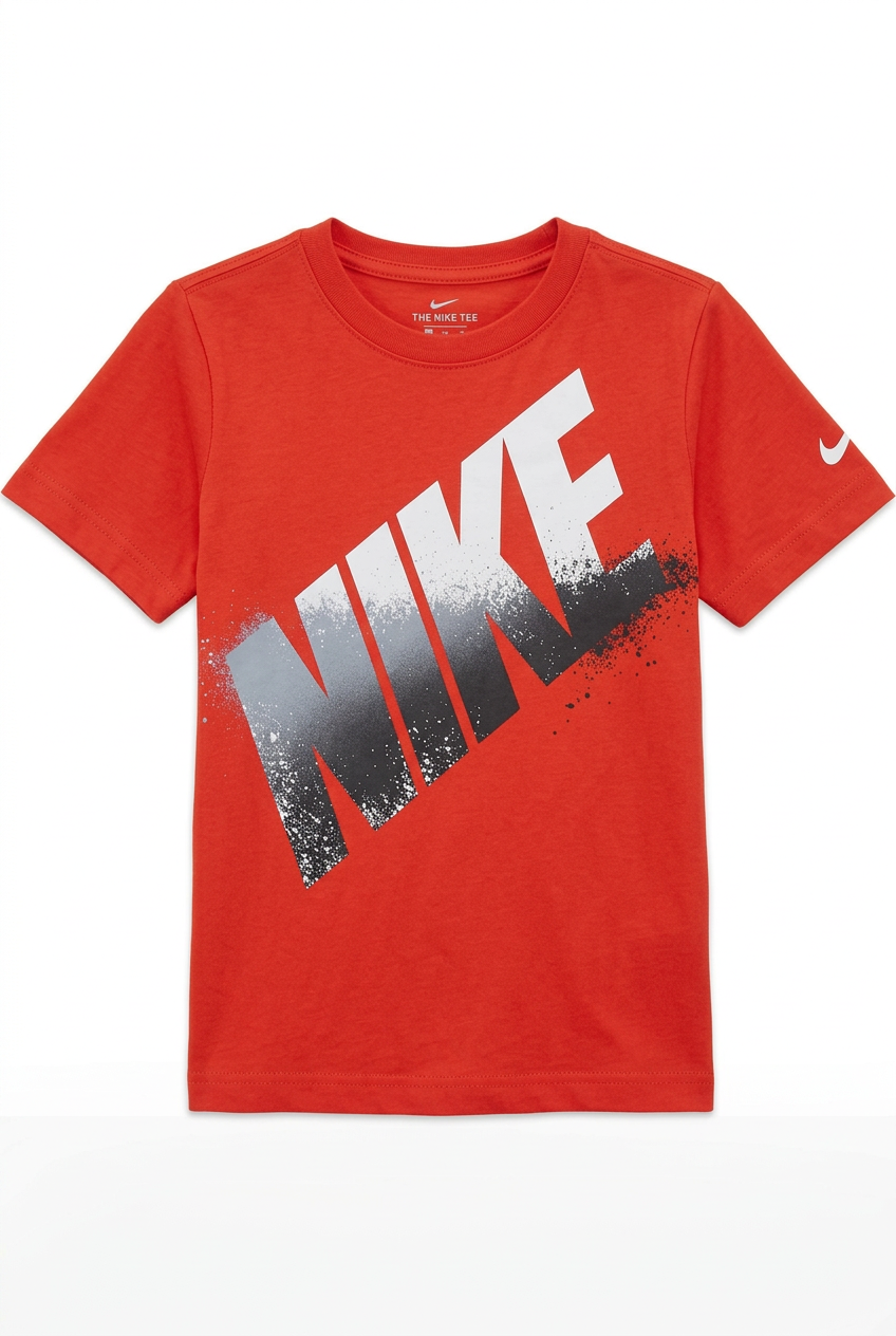 Nike T-Shirt Boys Block Spray Red