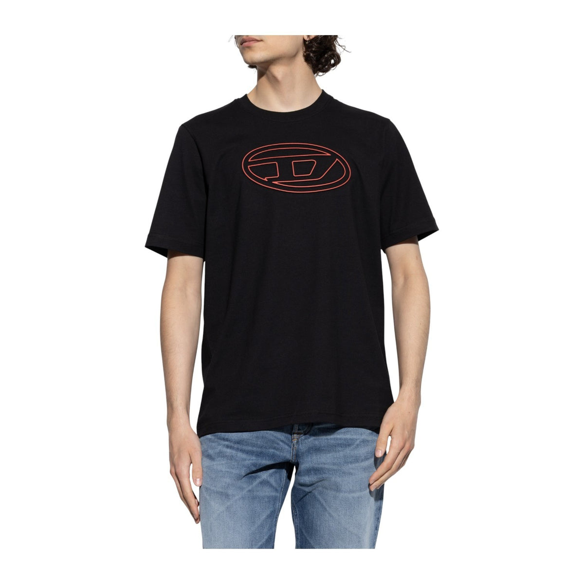 Diesel T-Shirt T-Adjust Big Oval | Black/Red