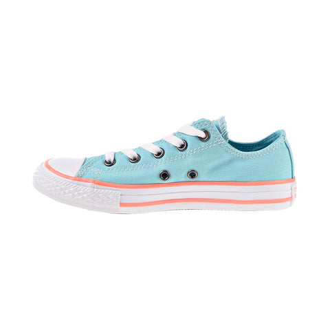 Converse School Kids Chuck Taylor All Star Low Aqua And Crimson