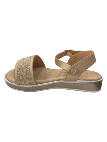 Pierre Cardin Girls Scarlett Sandal Glitter Gold