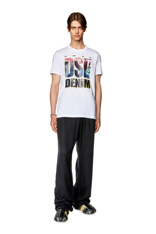 Diesel T-Diegor L7 Dsl Denim Print Tshirt