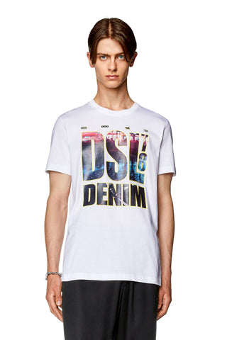 Diesel T-Diegor L7 Dsl Denim Print Tshirt