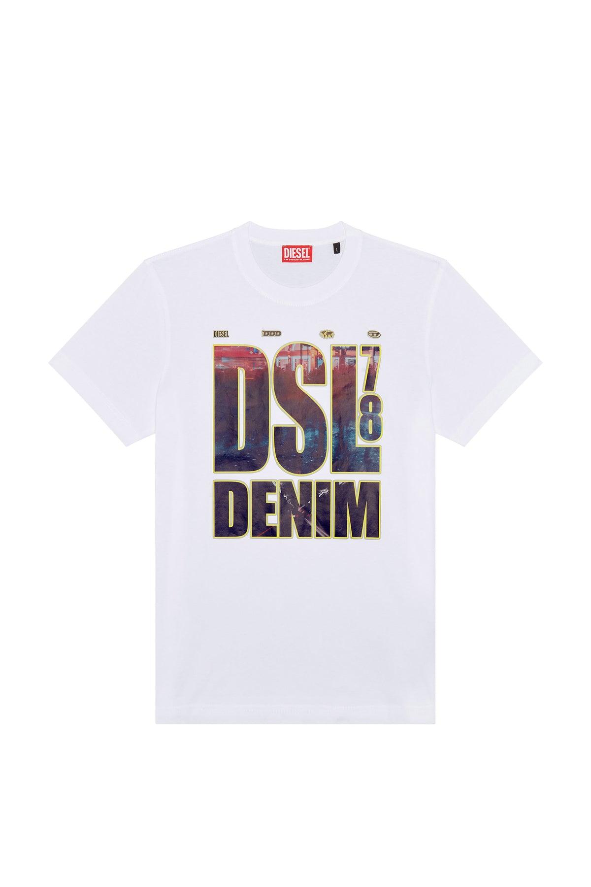 Diesel T-Diegor L7 Dsl Denim Print Tshirt